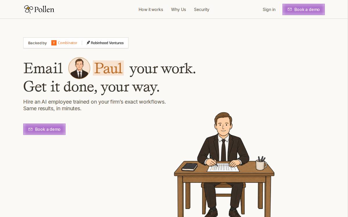 Pollen website preview