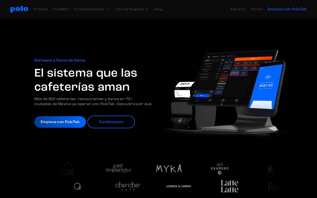 PoloTab website preview