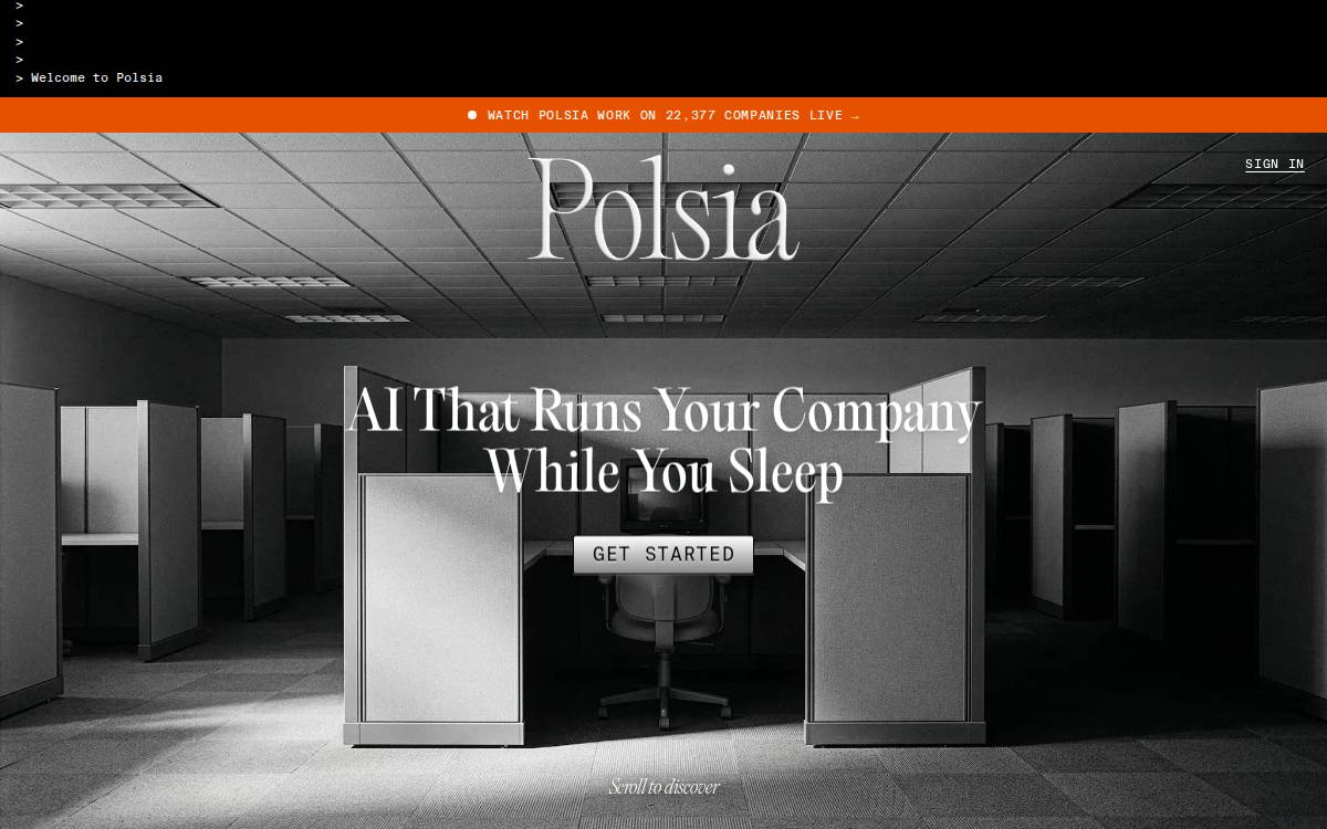 Polsia website preview