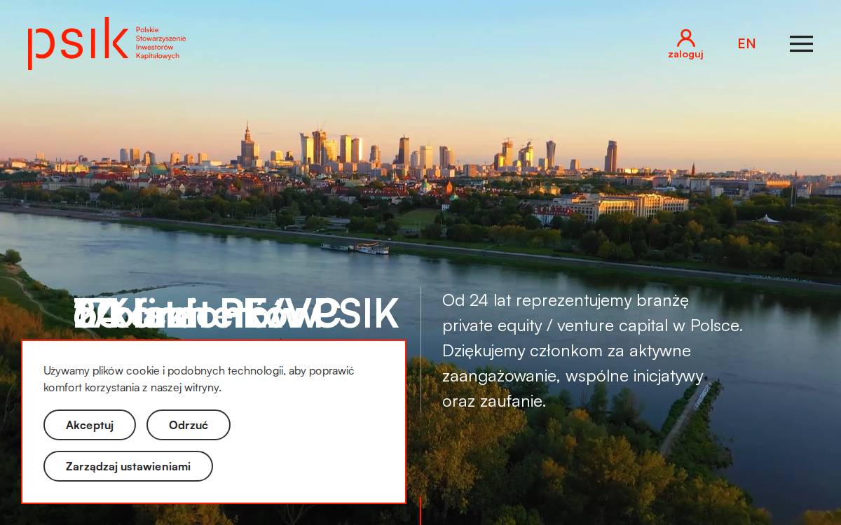 Polskie Stowarzyszenie Inwestorów Kapitałowych website preview