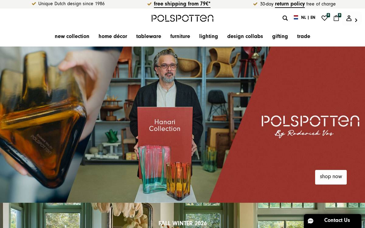 Pols Potten website preview