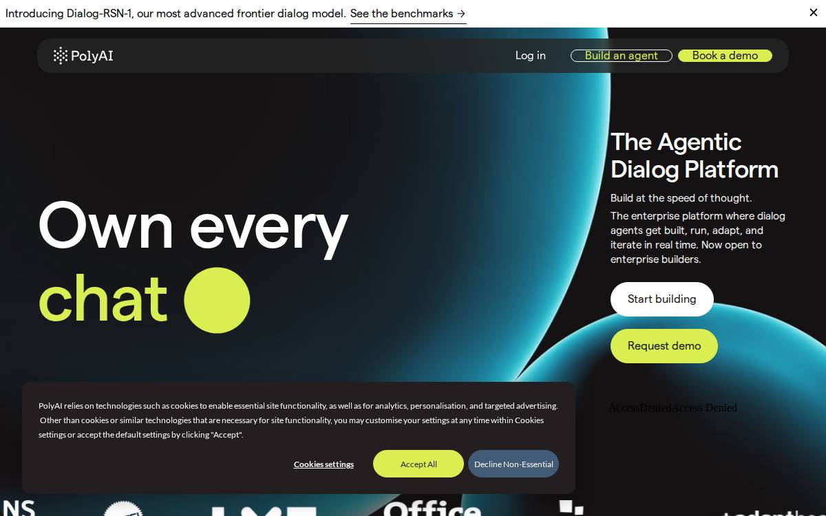 PolyAI website preview