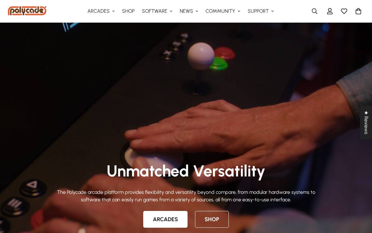 Polycade website preview