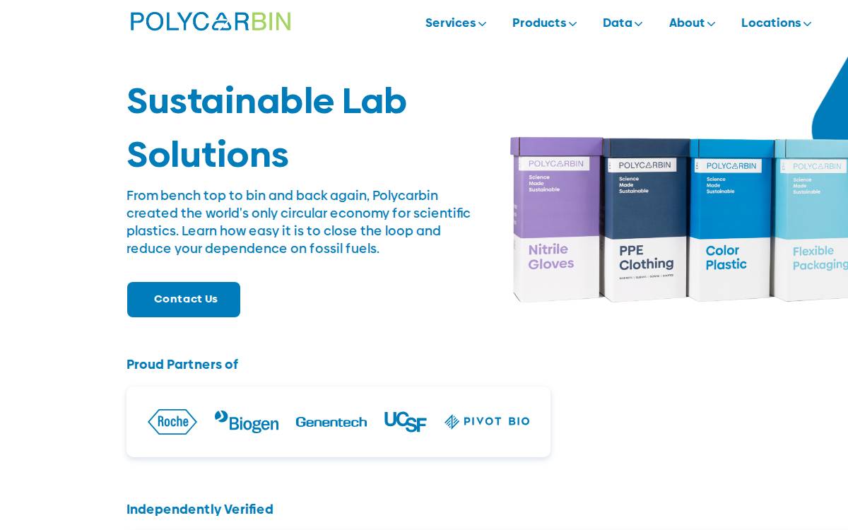 Polycarbin website preview
