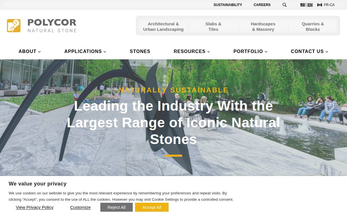 Polycor website preview