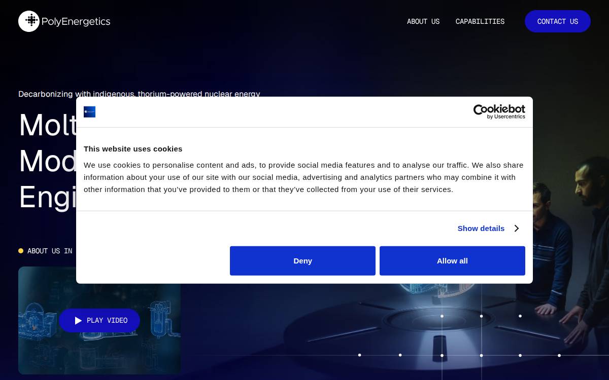 Polyenergetics website preview
