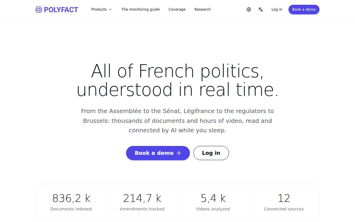 Polyfact website preview