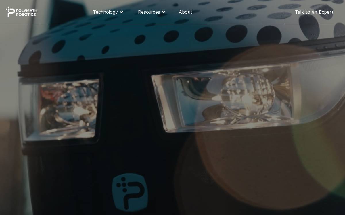 Polymath Robotics website preview