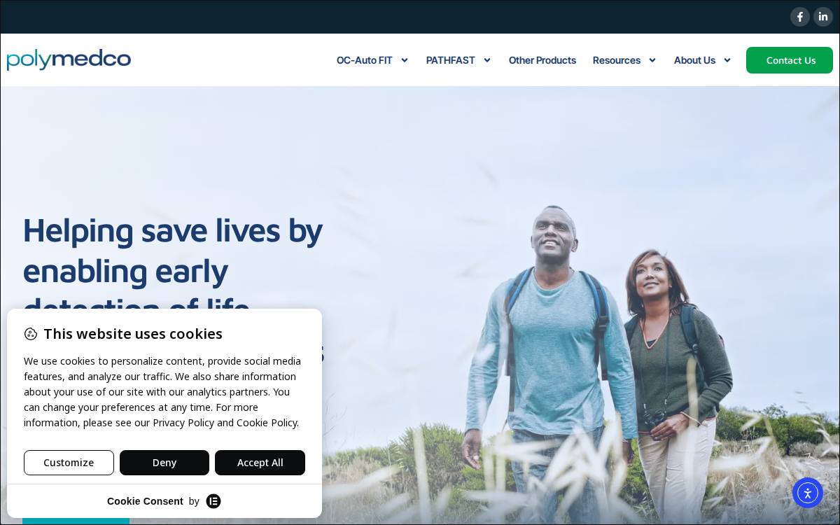 Polymedco website preview