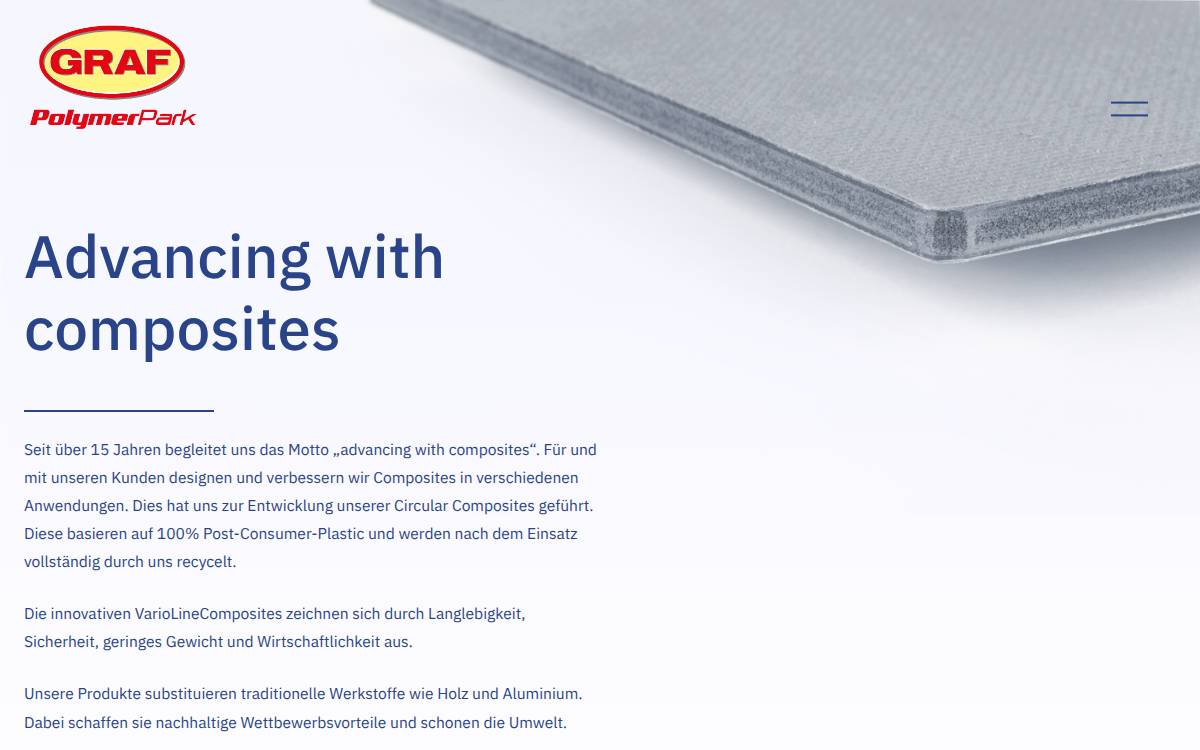 polymerpark website preview