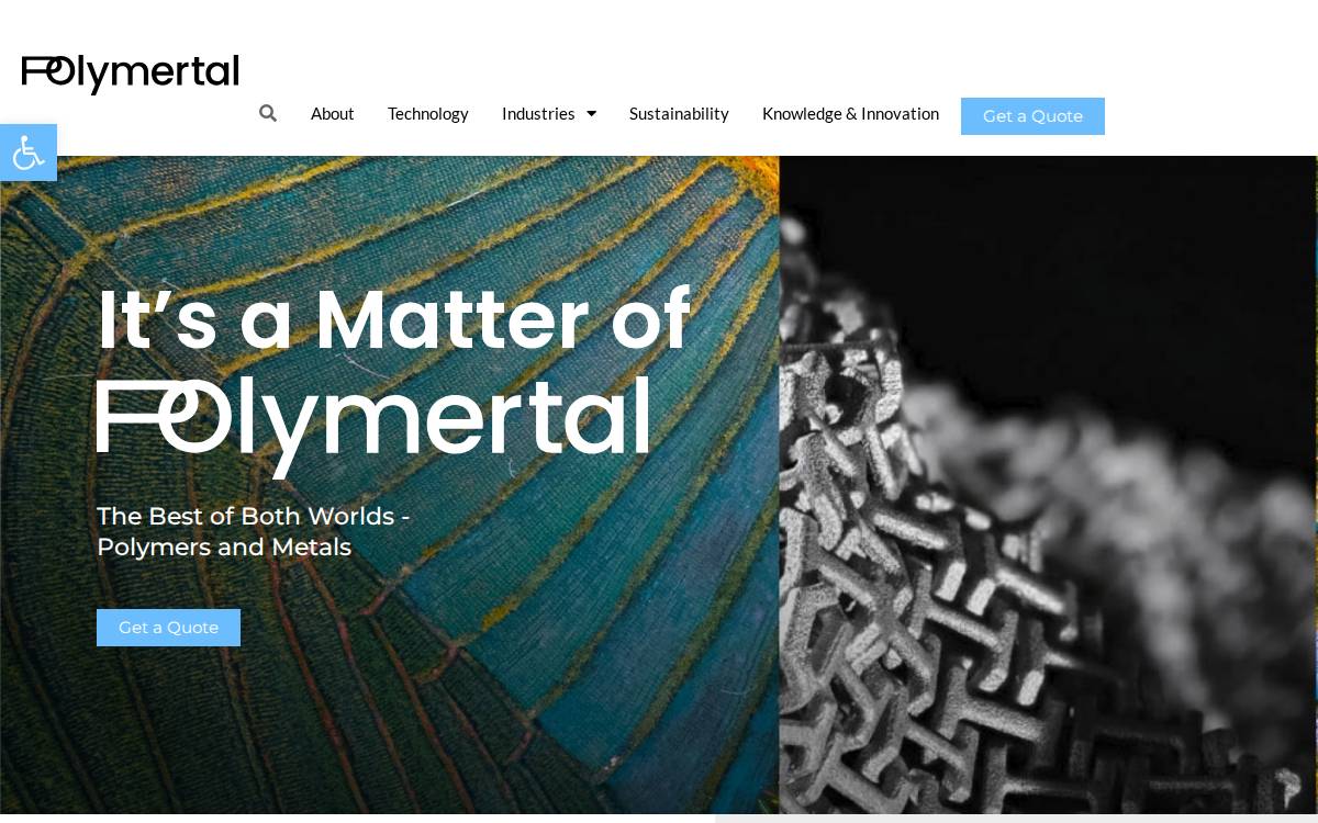 Polymertal website preview