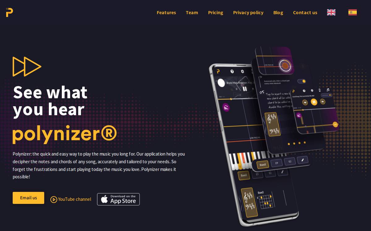 Polynizer website preview