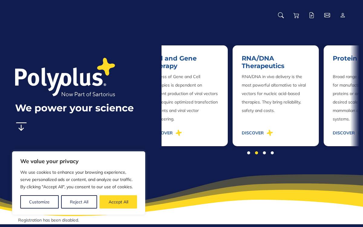 Polyplus website preview