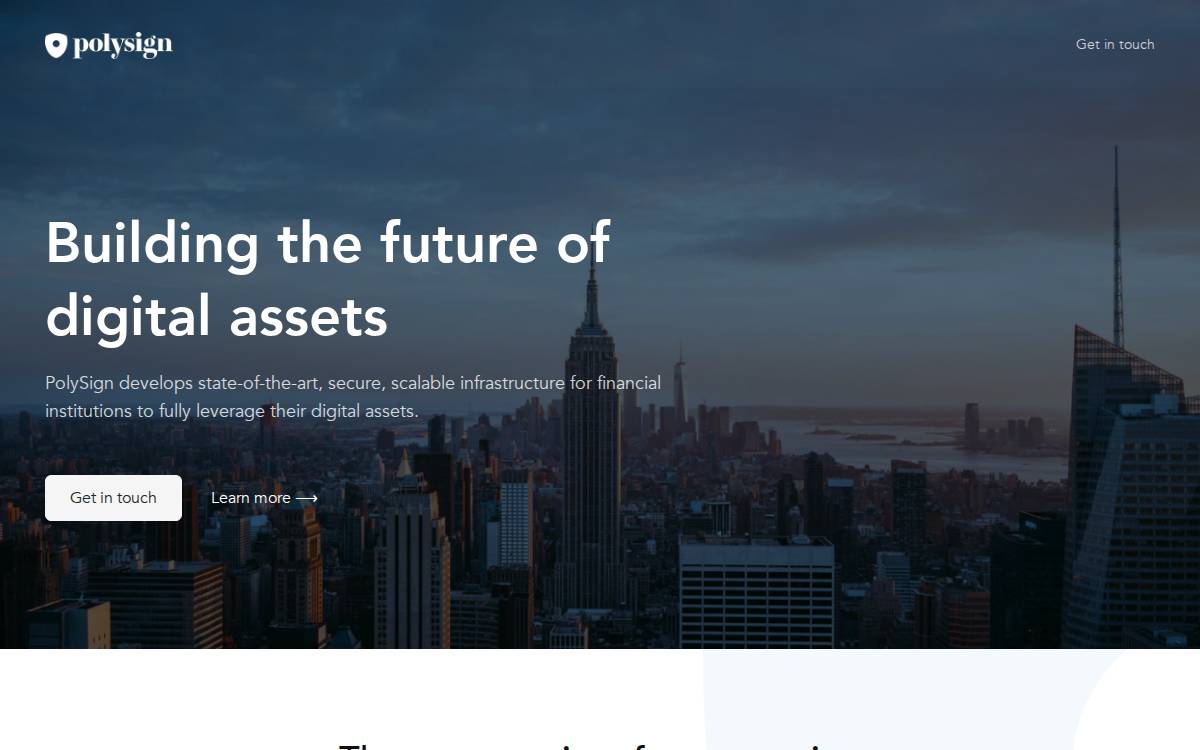 Polysign website preview