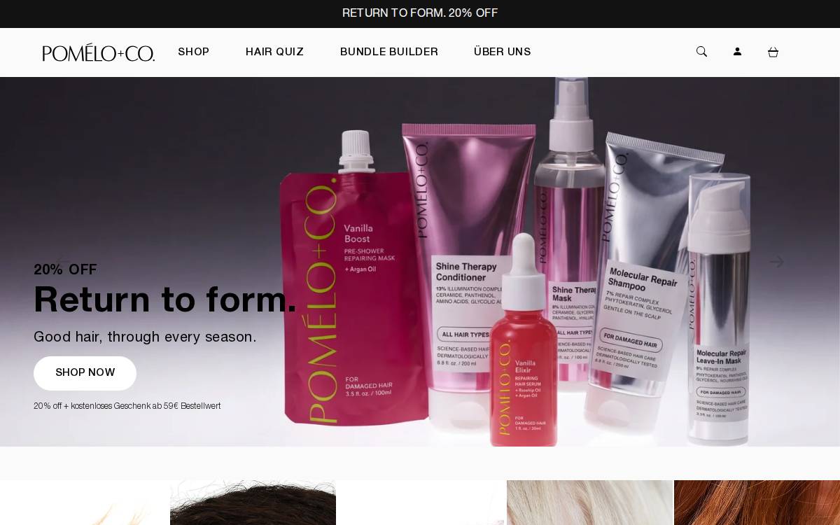 Pomelo Co website preview