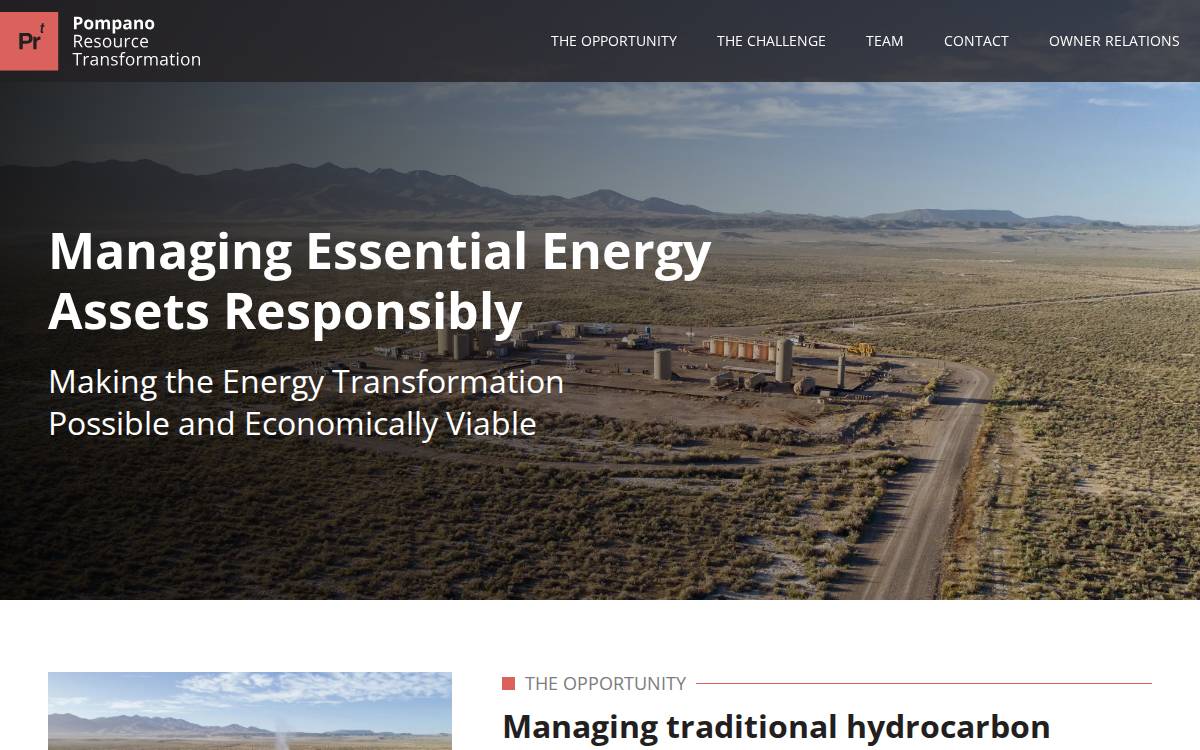 Pompano Resource Transformation website preview