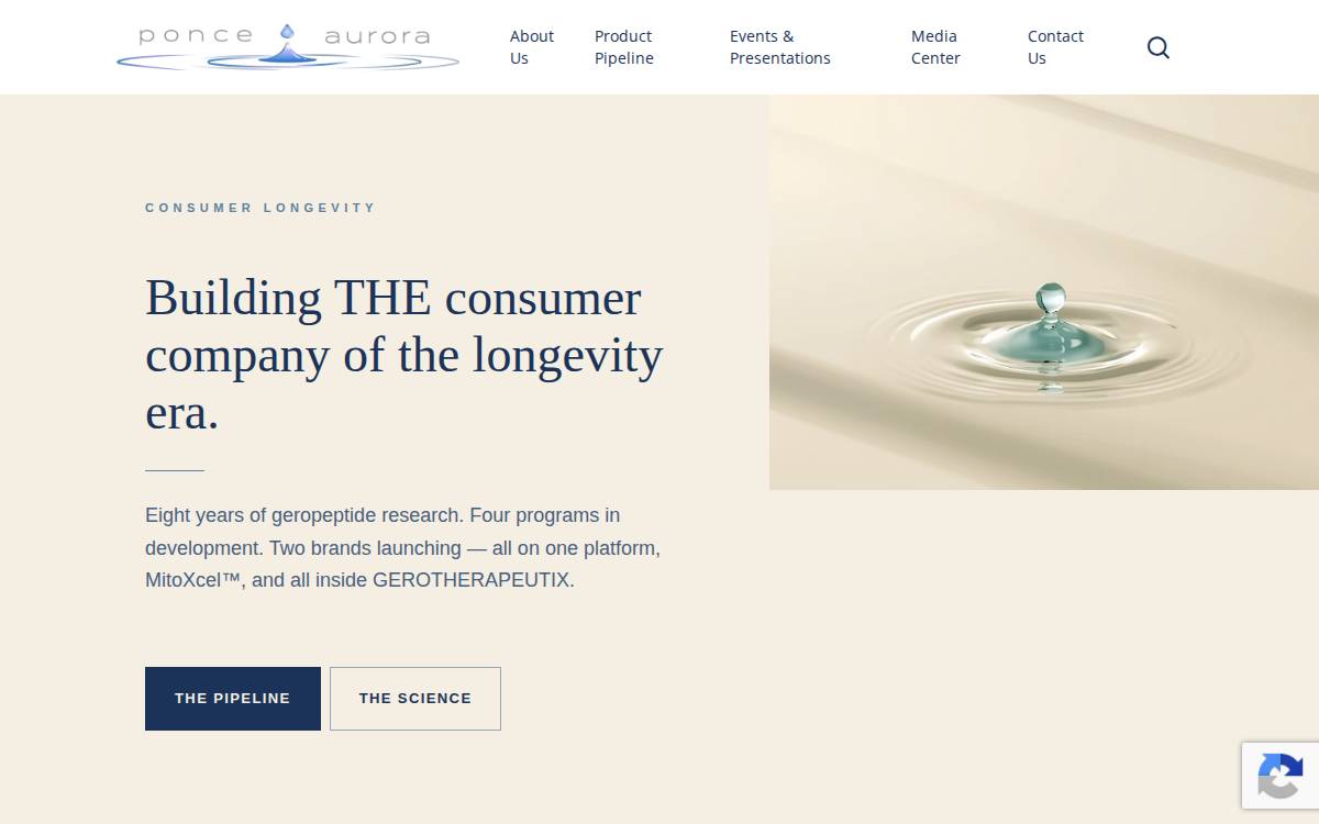 Ponce Therapeutics, Inc. website preview