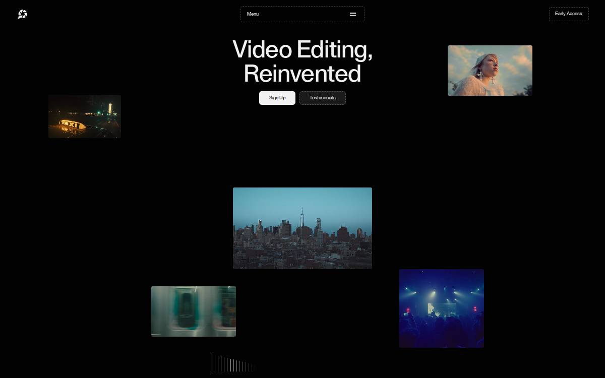 Ponder / Ponder Agentic video editing platform website preview