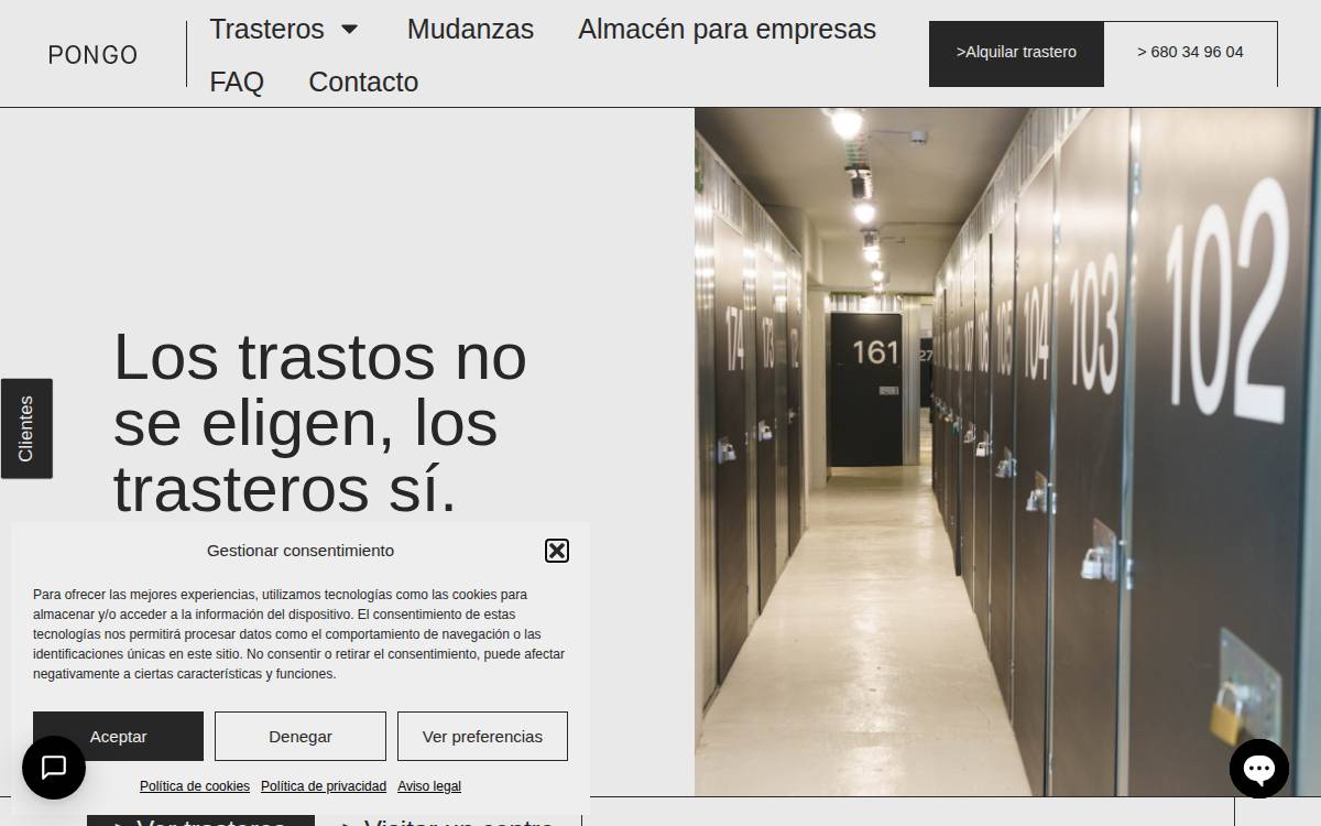 Pongotrasteros website preview