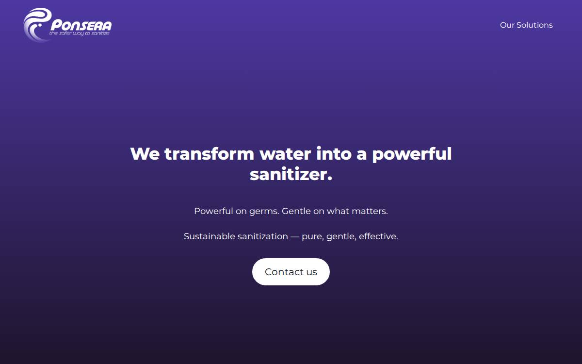 Ponsera website preview