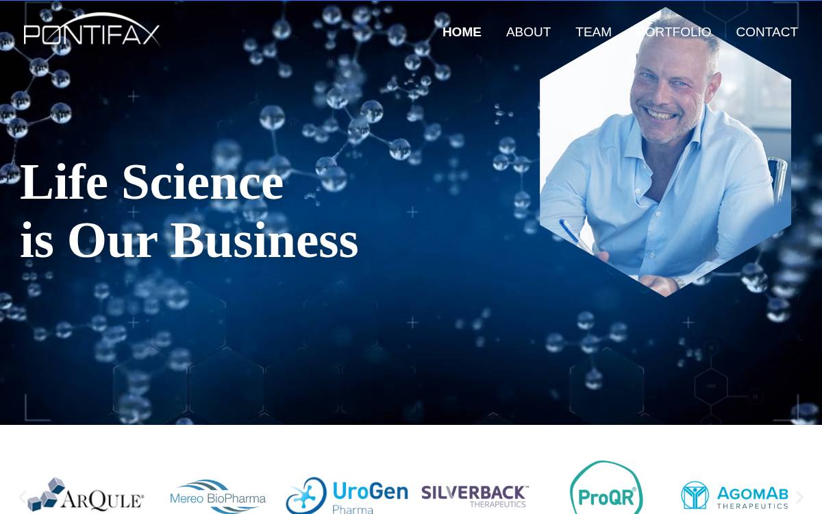 Pontifax website preview