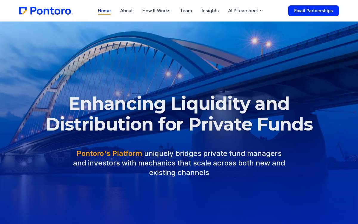 Pontoro website preview