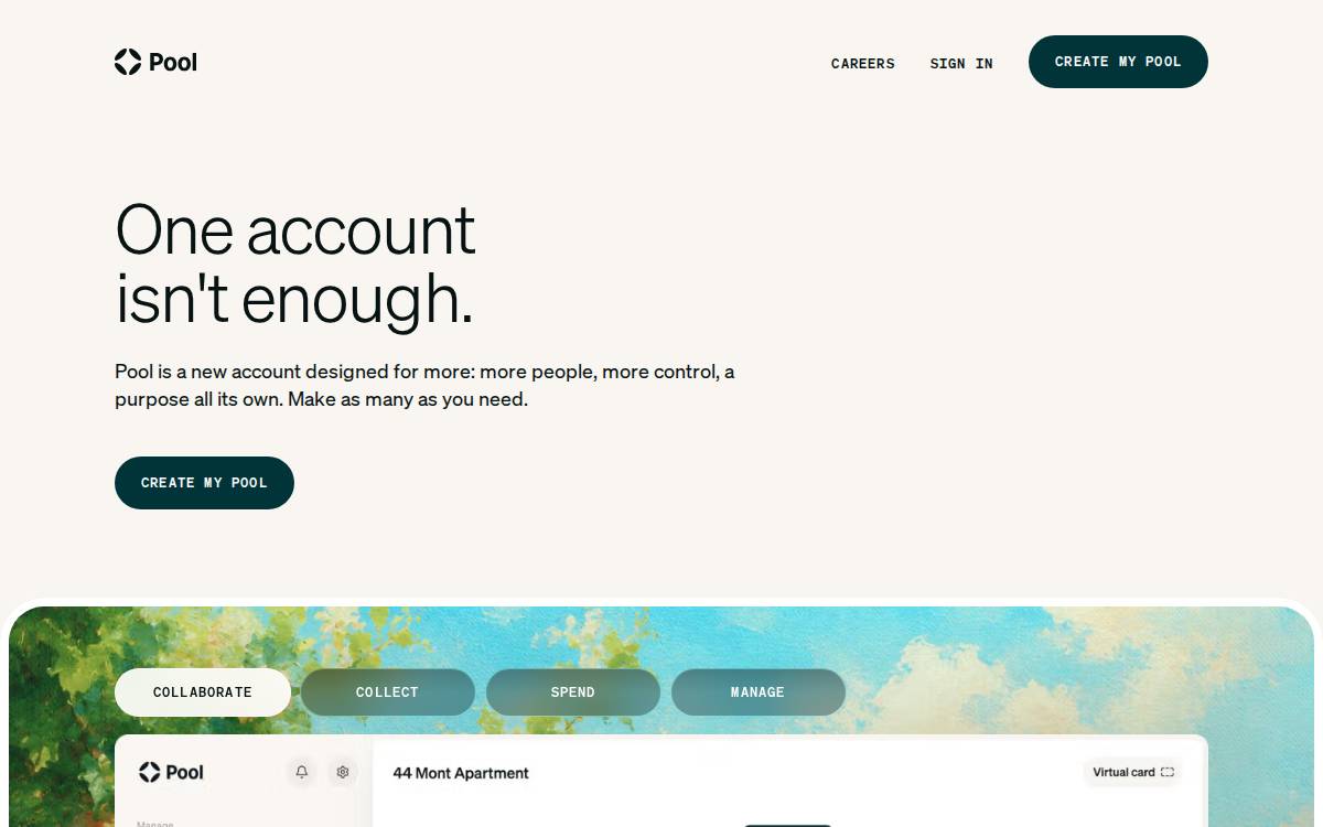 Poolmoney website preview