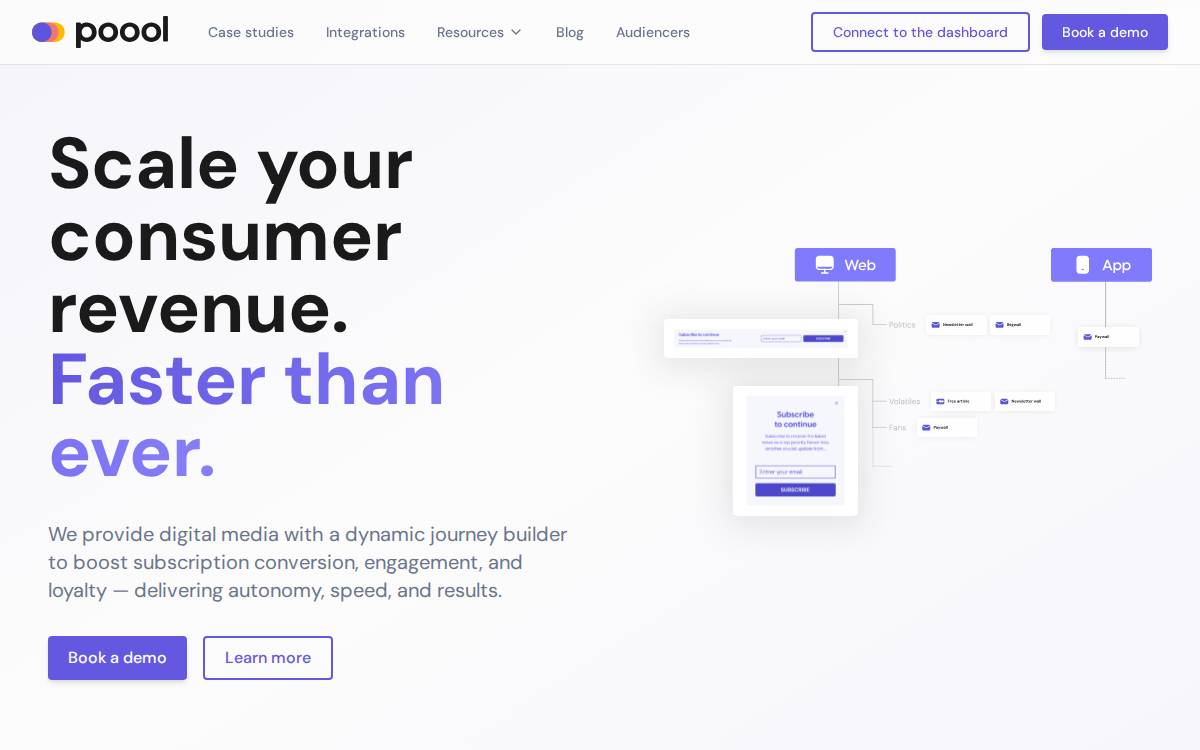 Poool website preview
