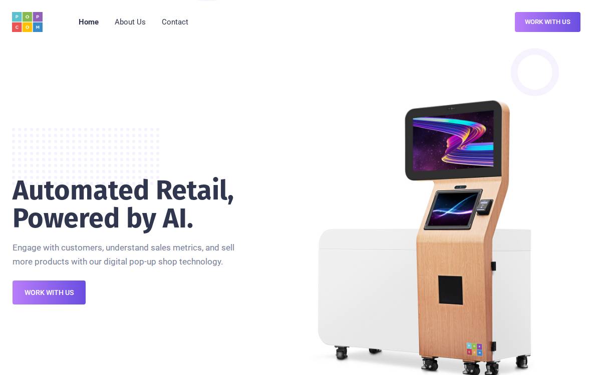 PopCom website preview