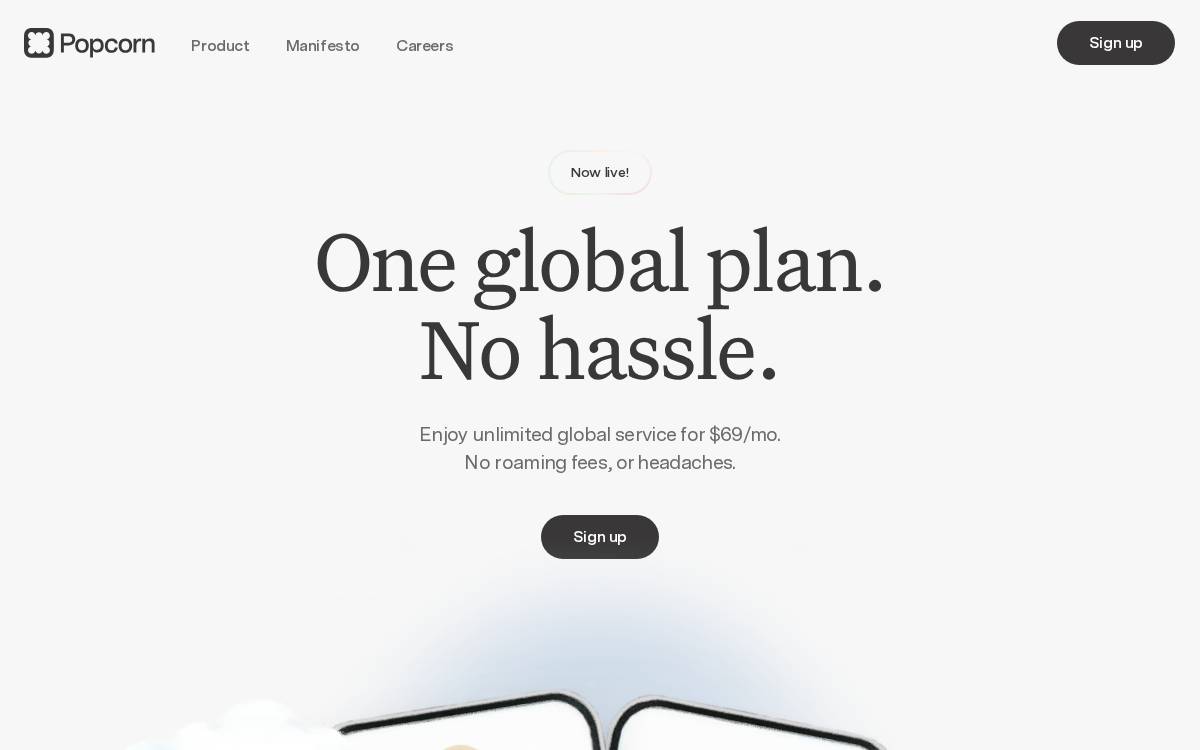 Popcorn website preview