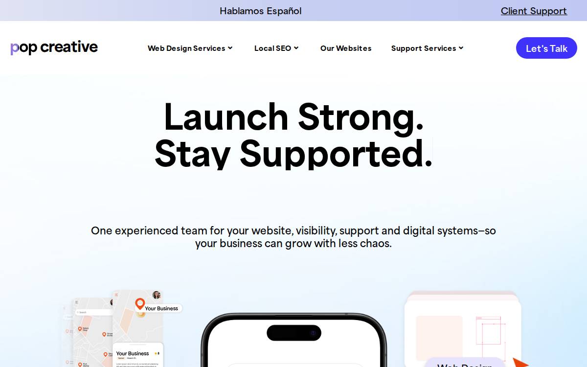 Popdigital website preview