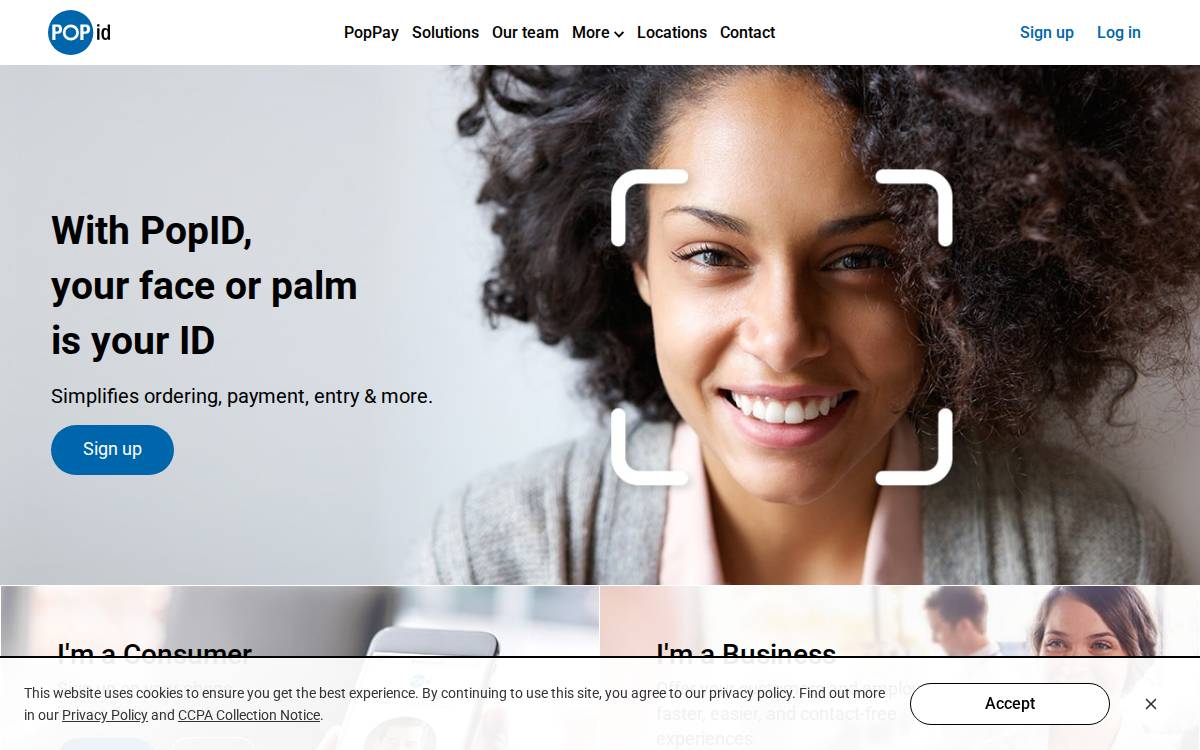 Popid website preview