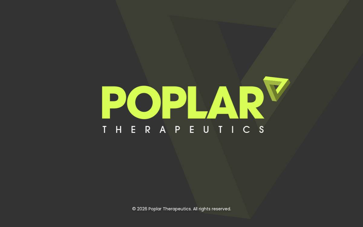 Poplar Therapeutics website preview