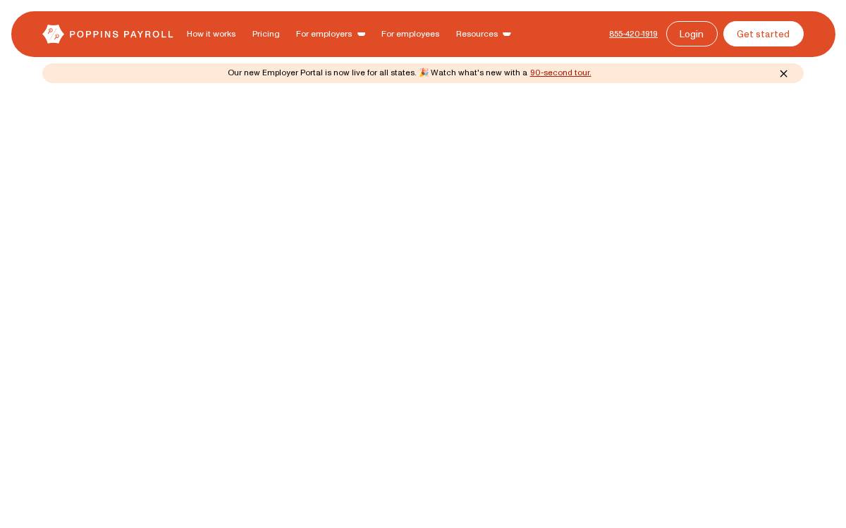 Poppins Payroll website preview