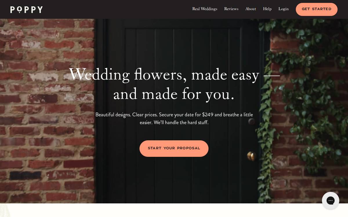 Poppy website preview