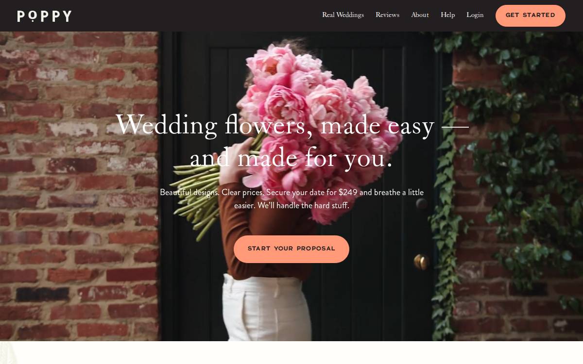 Poppy website preview