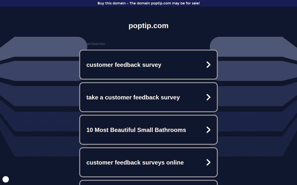 Poptip website preview
