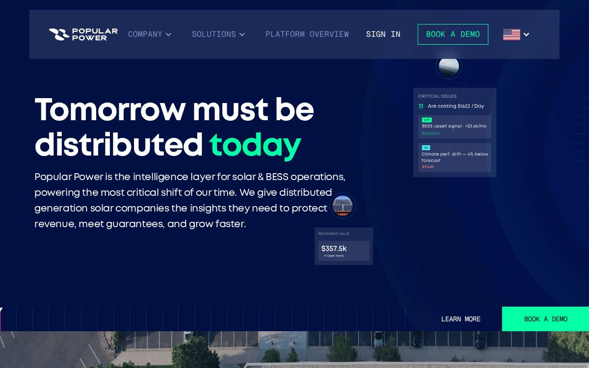 POPULAR POWER website preview