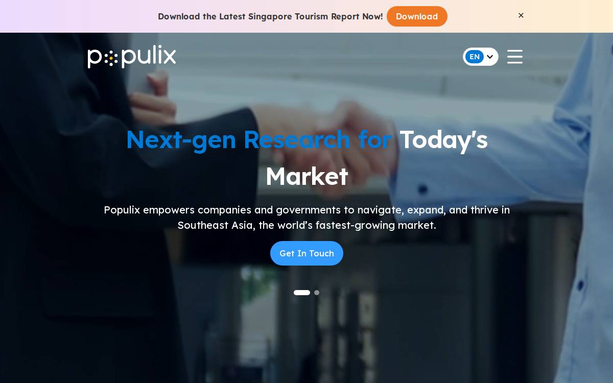 Populix website preview