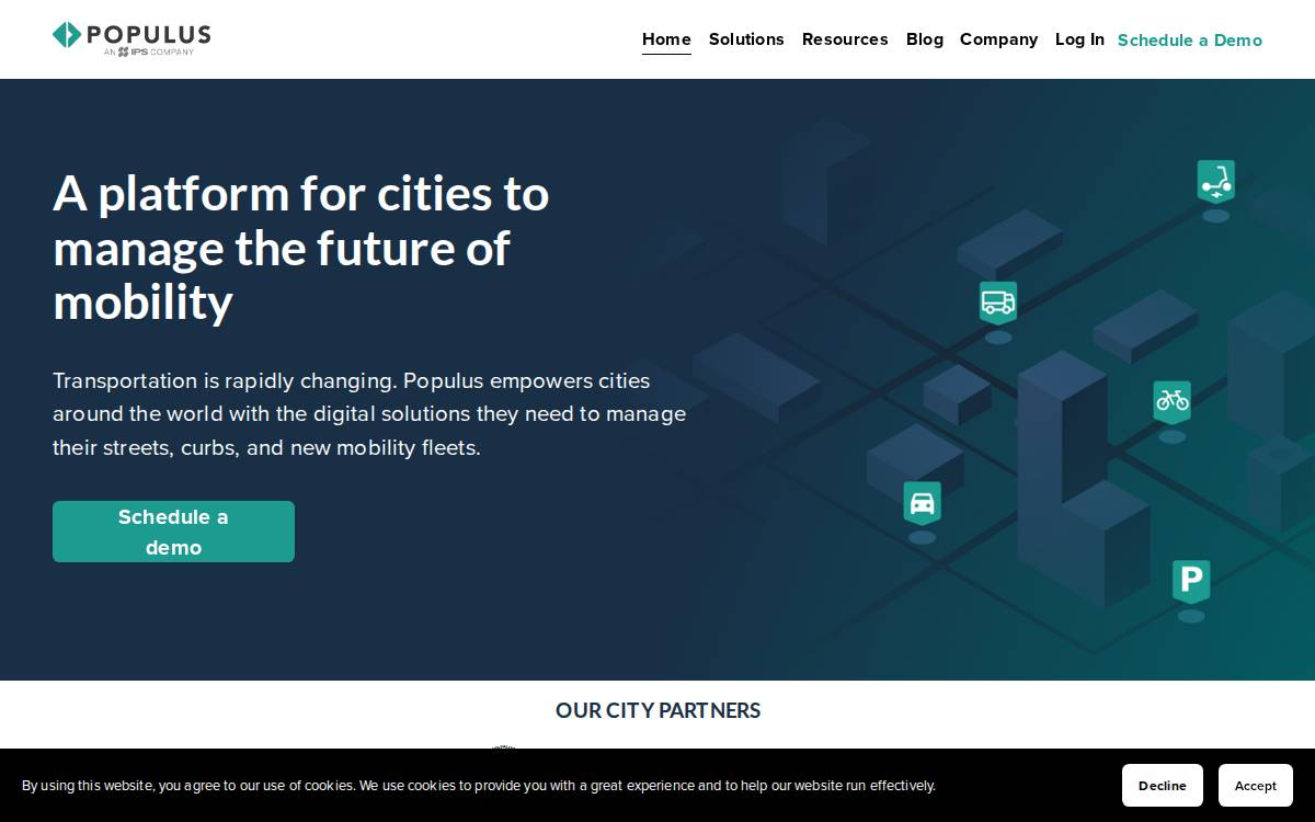 Populus website preview