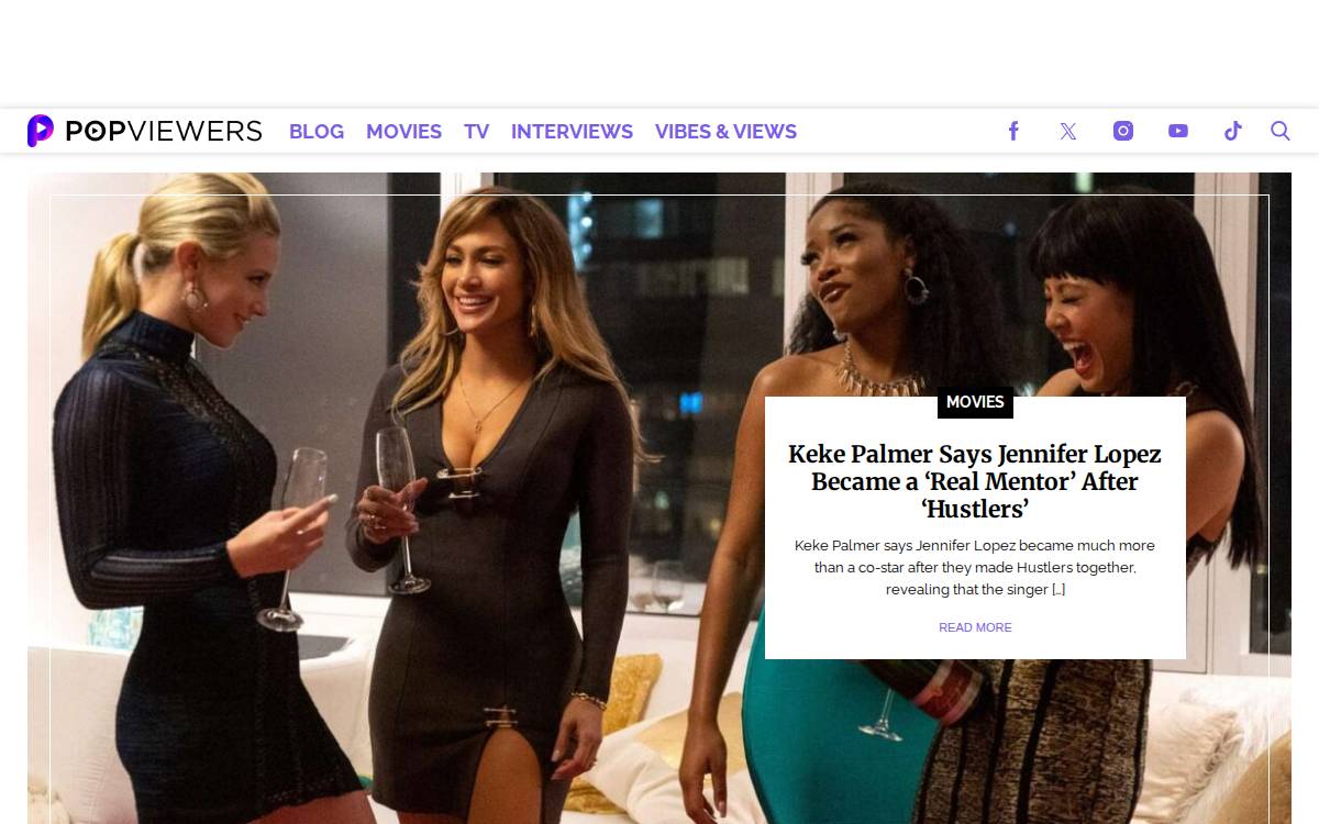 PopViewers website preview