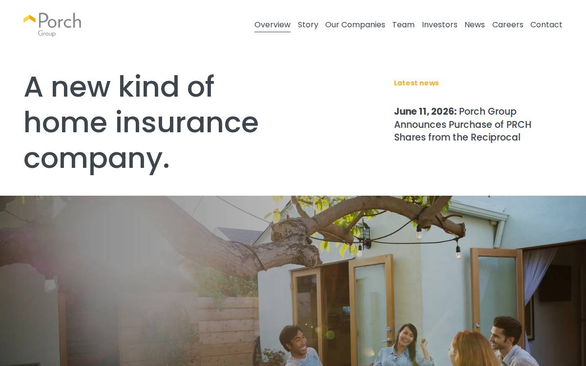 Porch Group website preview