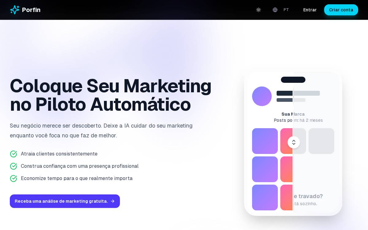 Porfin website preview