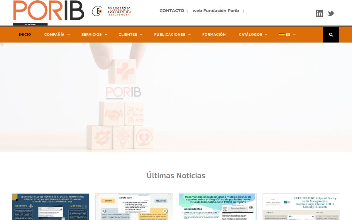 PORIB website preview