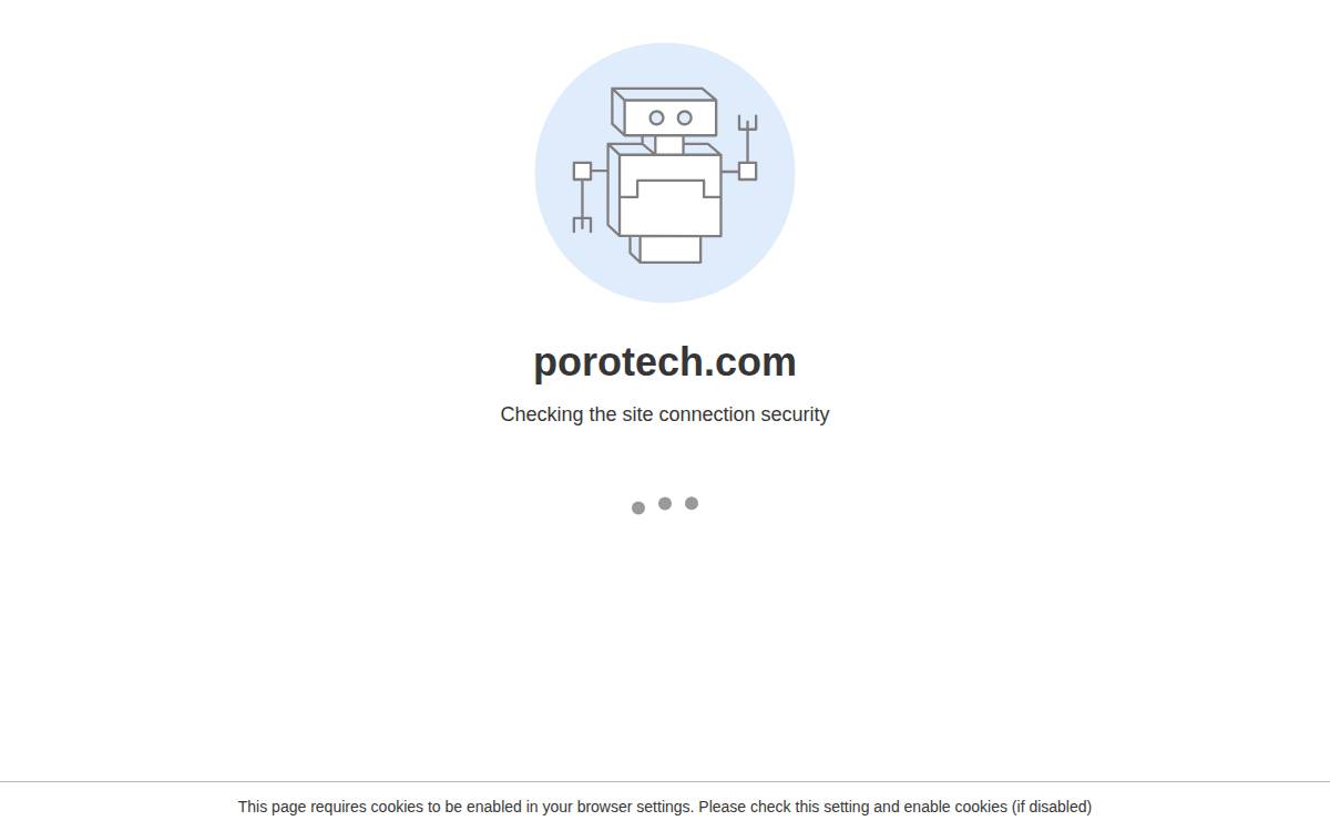 Porotech - company website preview
