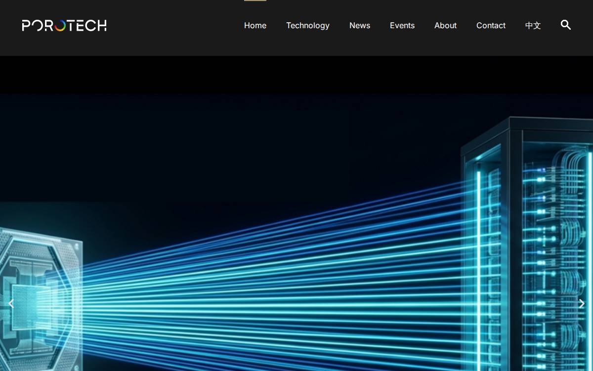 Porotech website preview