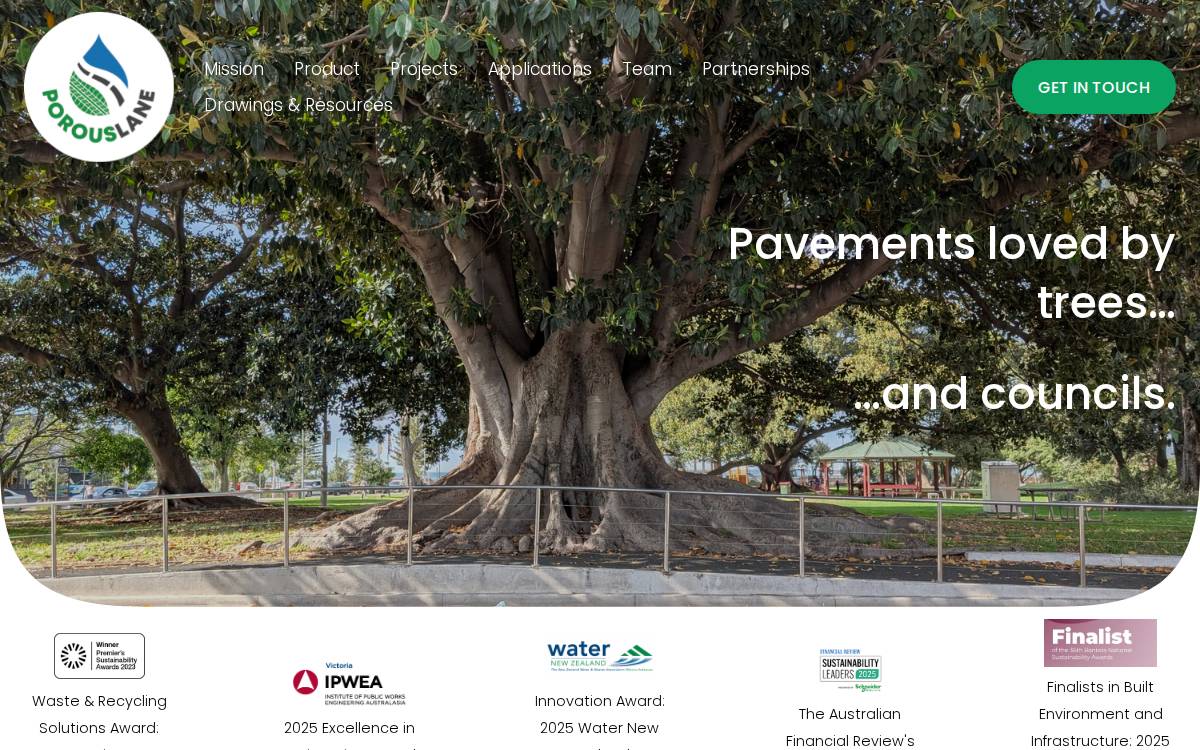 Porous Lane website preview
