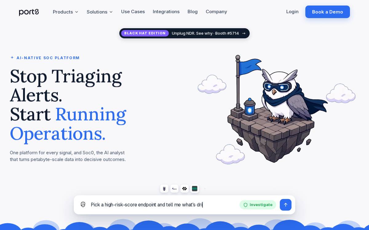 Port0 website preview