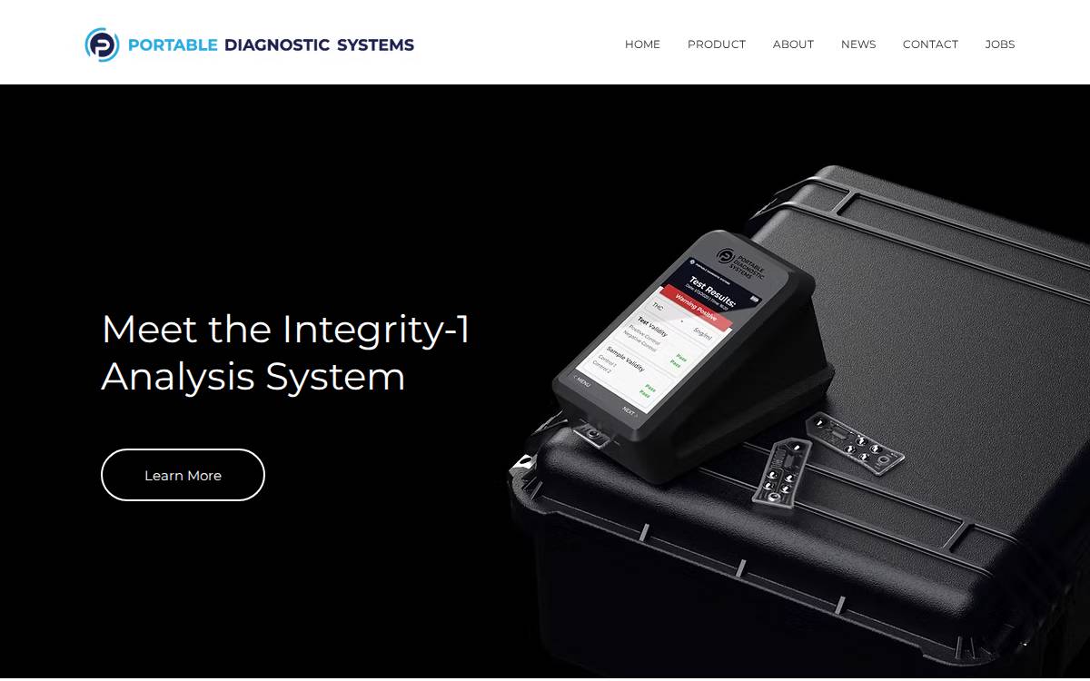 Portable Diagnostic Systems website preview