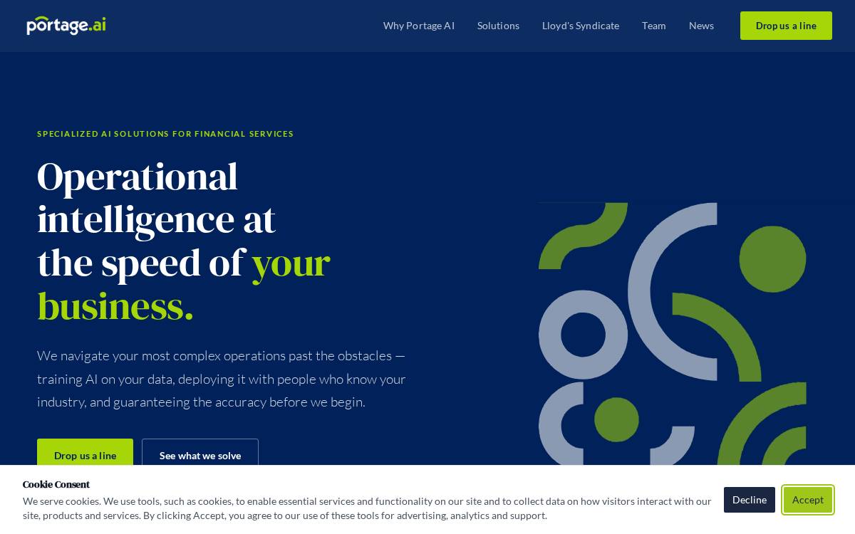Portage AI website preview
